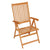 Garden Chairs 6 pcs with Cream Cushions Solid Teak Wood