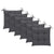 Garden Chairs with Anthracite Cushions 6 pcs Solid Teak Wood