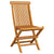 Garden Chairs with Grey Cushions 6 pcs Solid Teak Wood