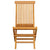 Garden Chairs with Grey Cushions 6 pcs Solid Teak Wood
