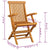 Garden Chairs with Cream Cushions 4 pcs Solid Teak Wood
