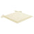 Garden Chairs with Cream Cushions 4 pcs Solid Teak Wood