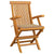 Garden Chairs with Beige Cushions 4 pcs Solid Teak Wood