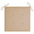 Garden Chairs with Beige Cushions 4 pcs Solid Teak Wood