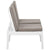 2 Piece Garden Lounge Set with Cushions Plastic White