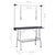 Adjustable Dog Grooming Table with 2 Loops and Basket