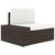 10 Piece Garden Lounge Set with Cushions Brown Poly Rattan