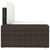 14 Piece Garden Lounge Set with Cushions Brown Poly Rattan