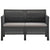 4 Piece Garden Lounge Set with Cushions PP Rattan Anthracite