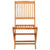 Folding Garden Chairs 4 pcs Solid Eucalyptus Wood