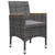 5 Piece Garden Dining Set Grey