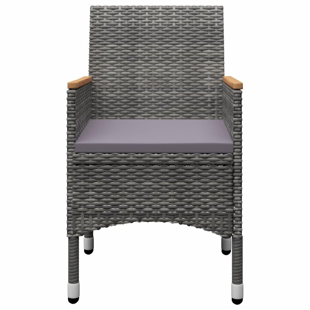 5 Piece Garden Dining Set Grey