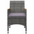 5 Piece Garden Dining Set Grey