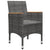 5 Piece Garden Dining Set Grey