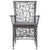 3 Piece Garden Dining Set Grey