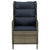 3 Piece Garden Dining Set Brown