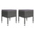 5 Piece Garden Dining Set Grey