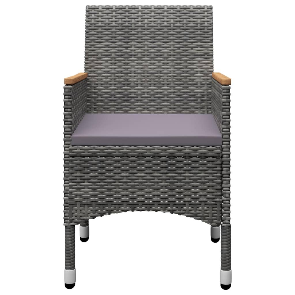 5 Piece Garden Dining Set Grey
