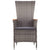 5 Piece Garden Dining Set Grey