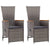 5 Piece Garden Dining Set Grey