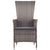 5 Piece Garden Dining Set Grey