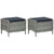 7 Piece Garden Dining Set Light Grey
