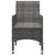 7 Piece Garden Dining Set Grey