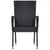 7 Piece Garden Dining Set Black