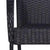 7 Piece Garden Dining Set Black
