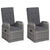 5 Piece Garden Dining Set Grey