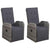 5 Piece Garden Dining Set Grey
