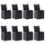 9 Piece Garden Dining Set Black