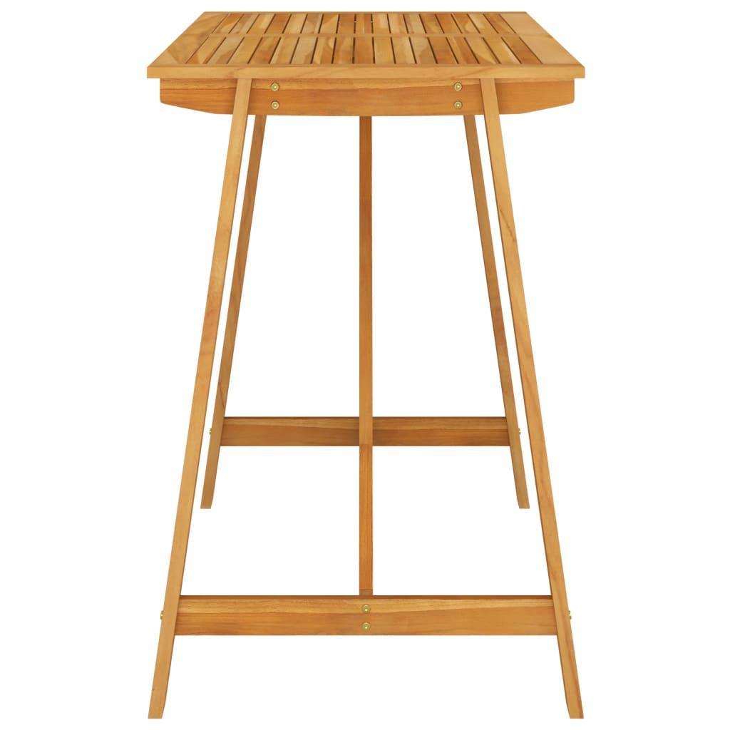 5 Piece Garden Bar Set with Cushions Brown