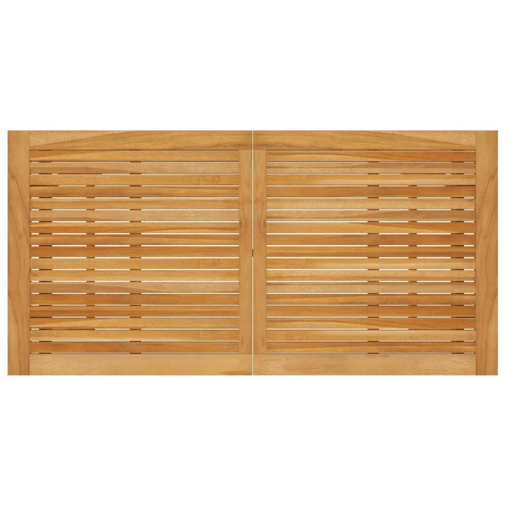5 Piece Garden Bar Set with Cushions Brown