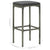 7 Piece Garden Bar Set with Cushions Grey