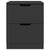 Bedside Cabinets 2 pcs Black 40x40x50 cm Engineered Wood