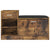 Shoe Bench Smoked Oak 94.5x31x57 cm Engineered Wood