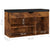 Shoe Bench with Cushion Smoked Oak 80x30x47 cm Engineered Wood