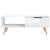 Coffee Table High Gloss White 100x49.5x43 cm Engineered Wood