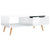 Coffee Table High Gloss White 100x49.5x43 cm Engineered Wood