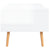 Coffee Table High Gloss White 100x49.5x43 cm Engineered Wood