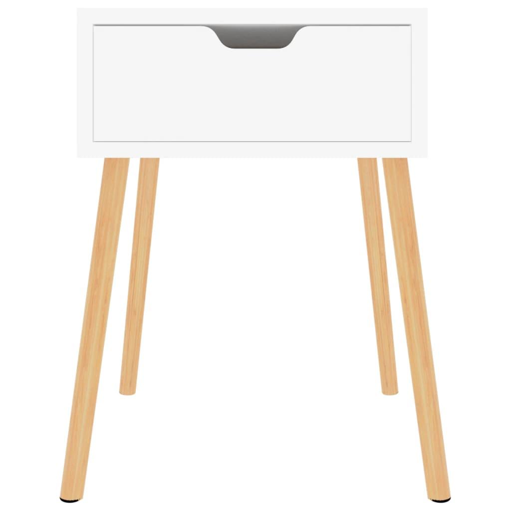 Bedside Cabinet White 40x40x56 cm Engineered Wood