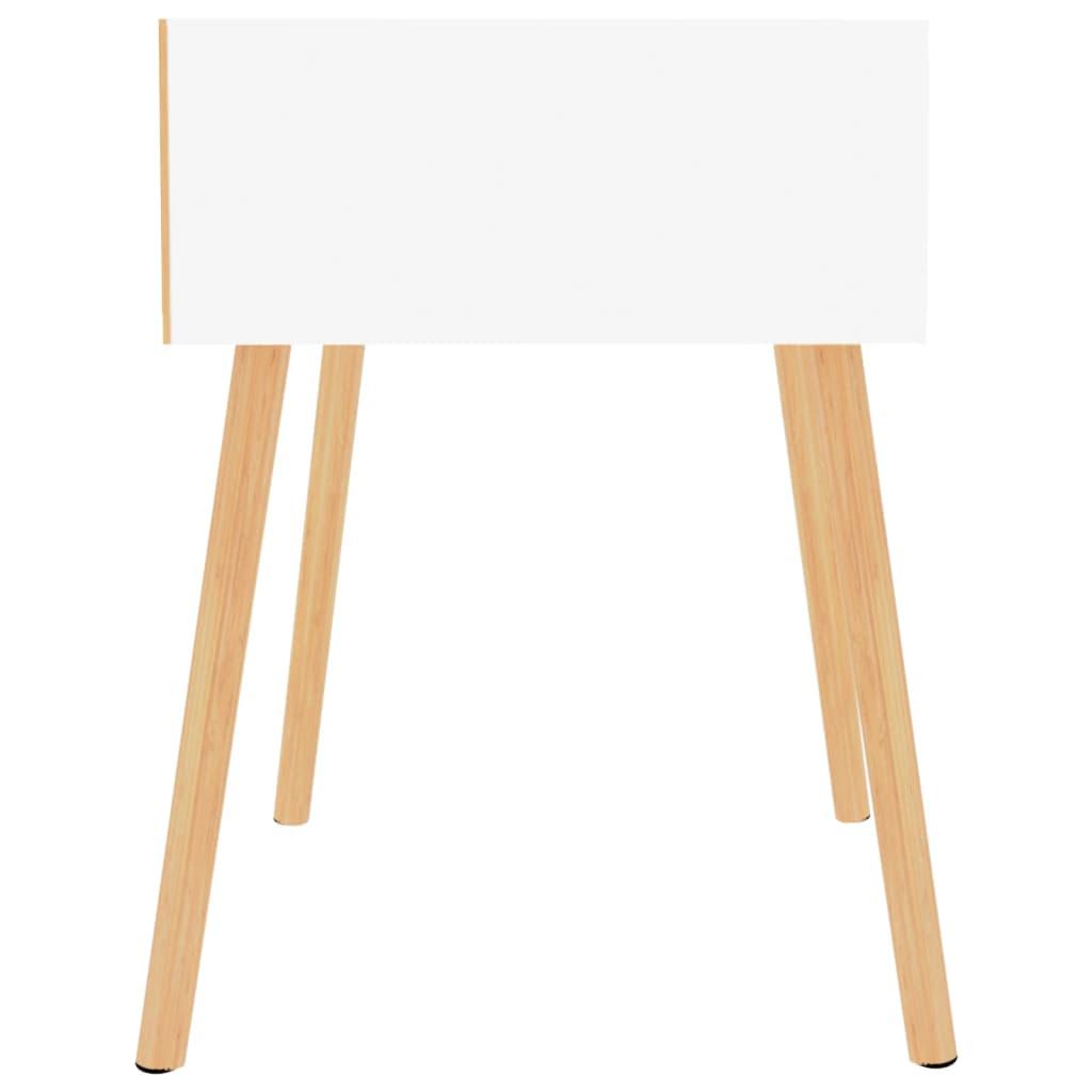 Bedside Cabinet White 40x40x56 cm Engineered Wood