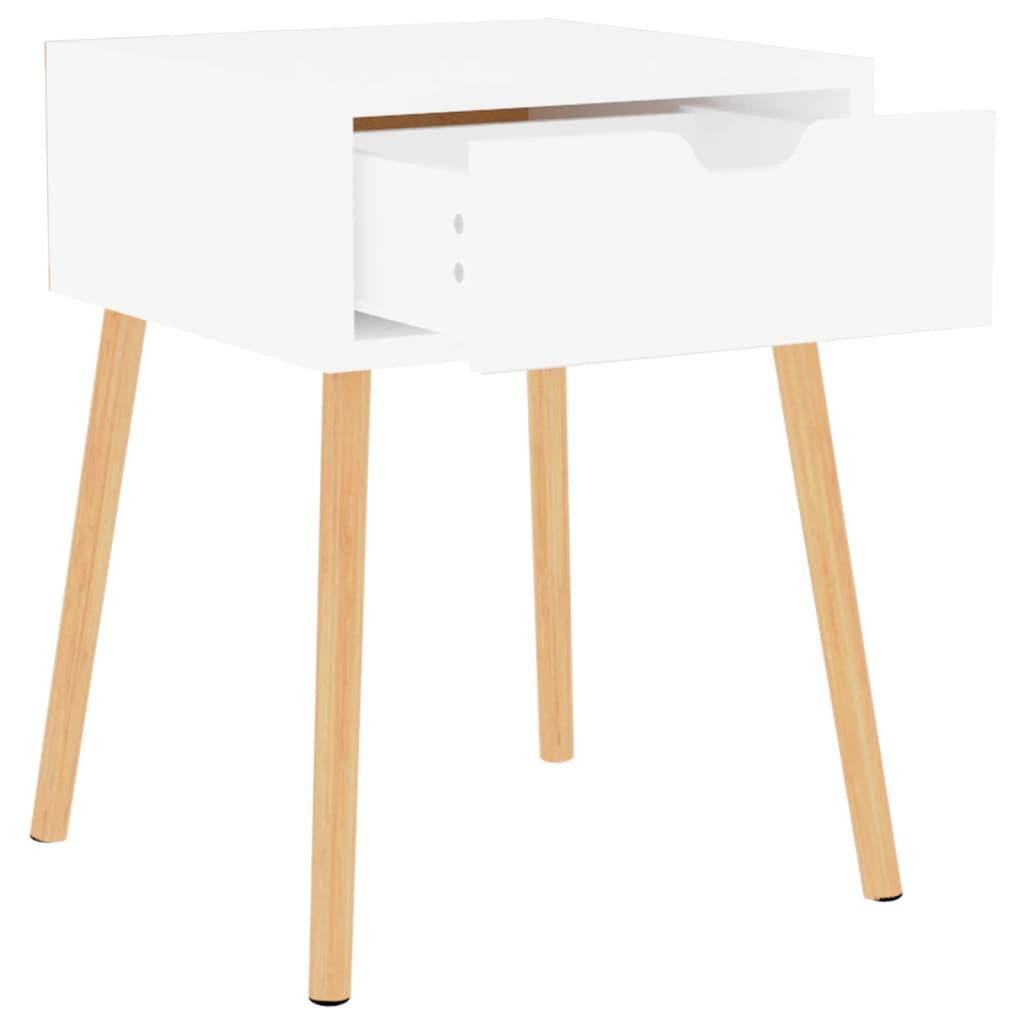 Bedside Cabinet White 40x40x56 cm Engineered Wood