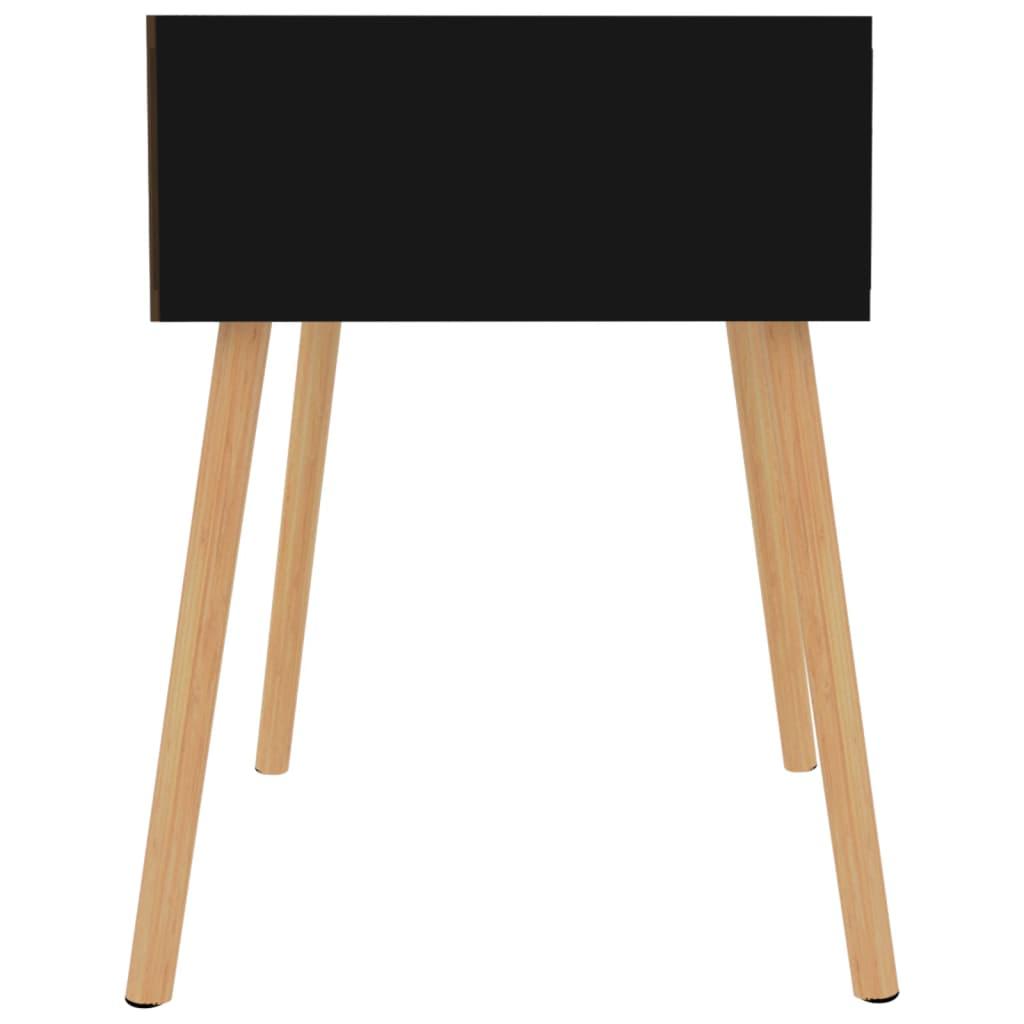Bedside Cabinet Black 40x40x56 cm Engineered Wood