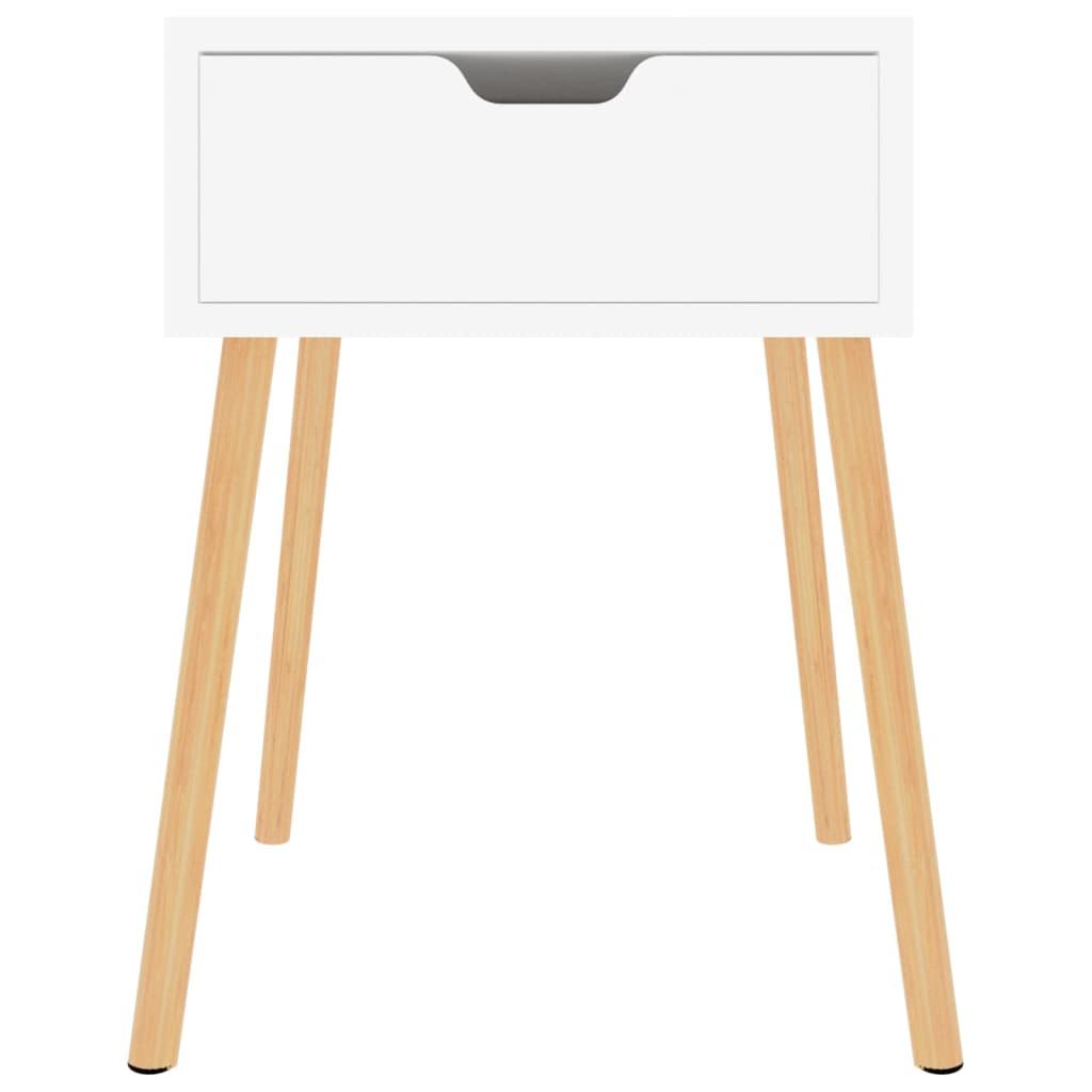 Bedside Cabinet High Gloss White 40x40x56 cm Engineered Wood
