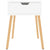 Bedside Cabinet High Gloss White 40x40x56 cm Engineered Wood