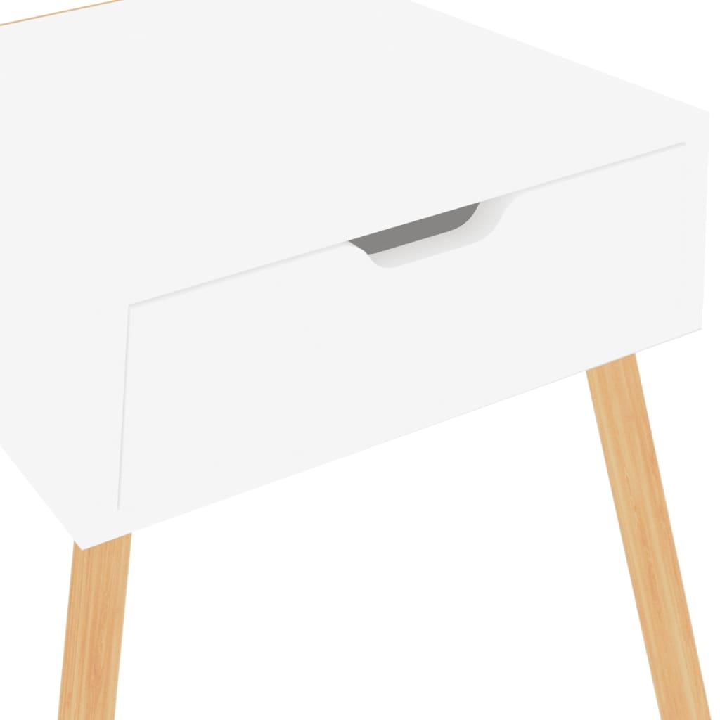Bedside Cabinet High Gloss White 40x40x56 cm Engineered Wood