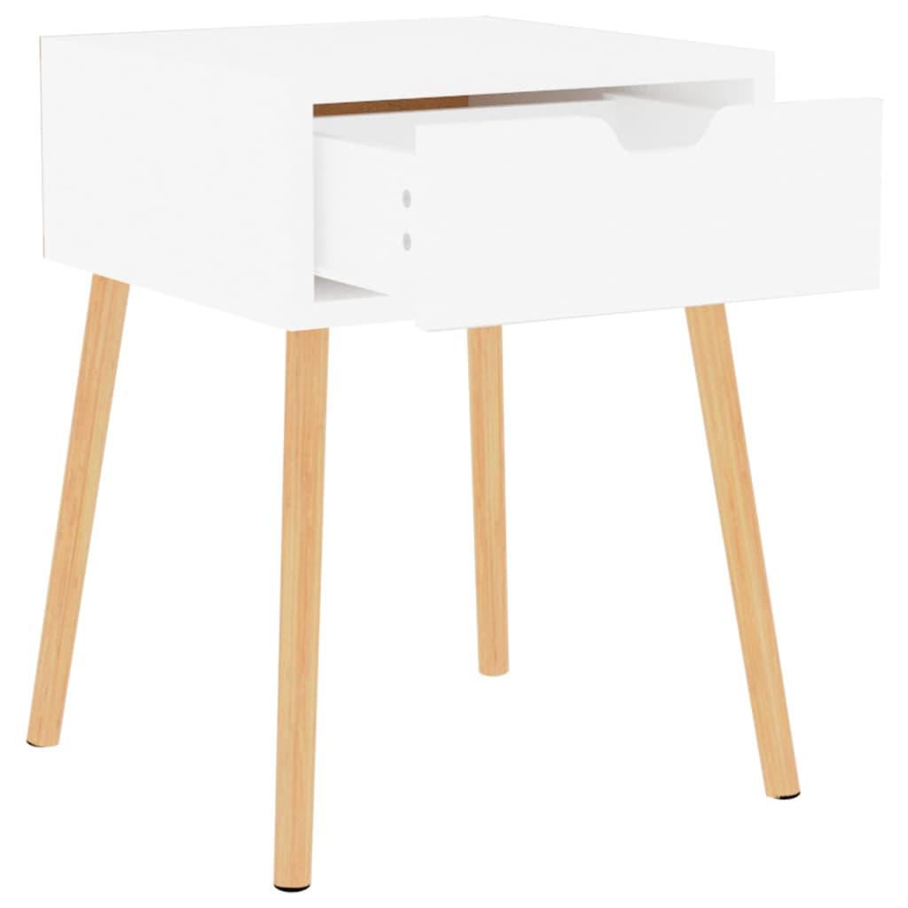Bedside Cabinets 2 pcs High Gloss White 40x40x56 cm Engineered Wood