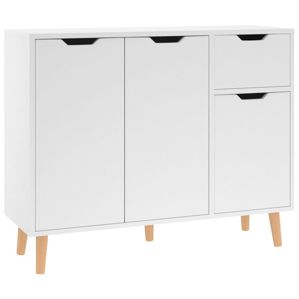 Sideboard White 90x30x72 cm Engineered Wood